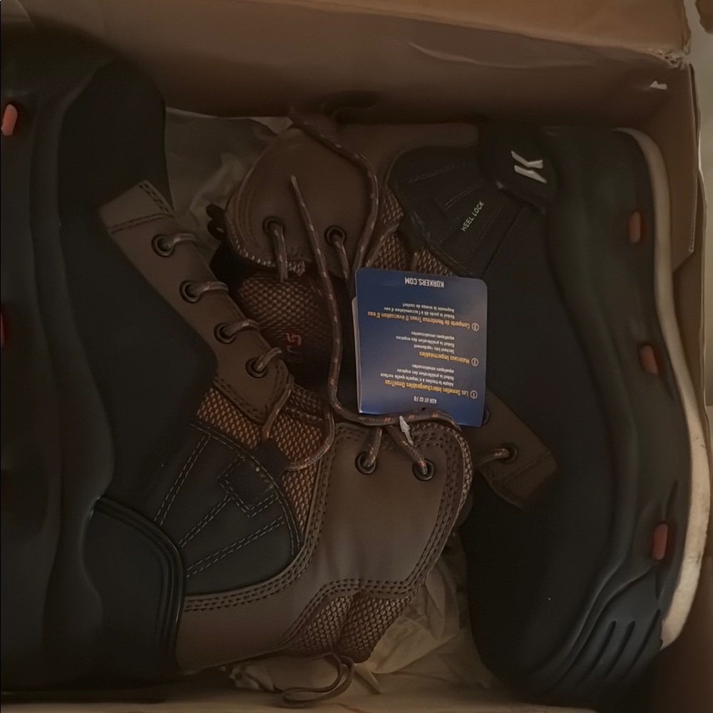Men's Black and Brown Hiking Boots